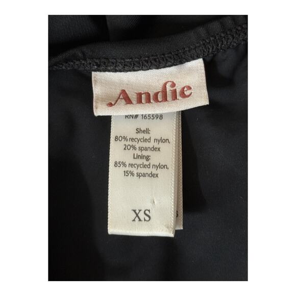 Andie The Malibu one piece bathing suit black size X-Small XS - Picture 5 of 8